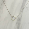 36: Asymmetric Square Necklace