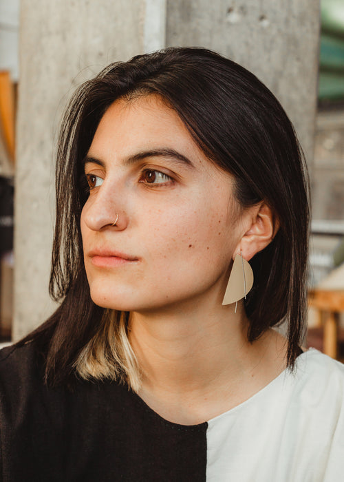 Bowl Chair Threader Earrings