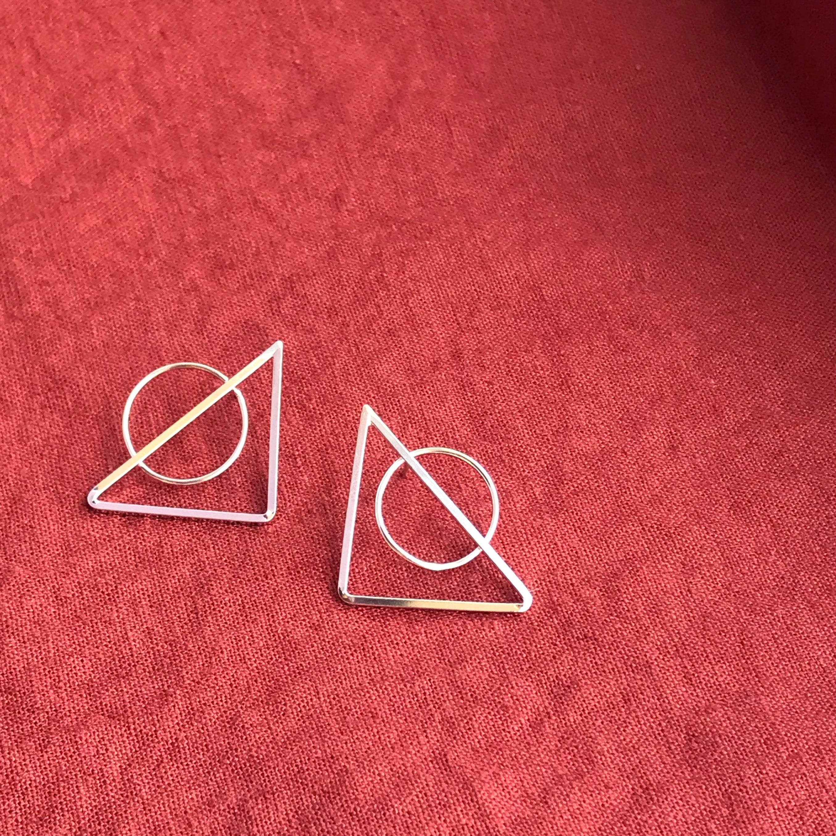 Rise Triangle Studs