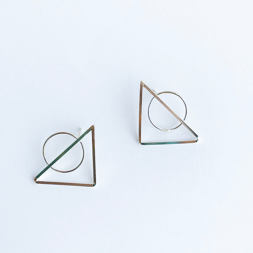Rise Triangle Studs