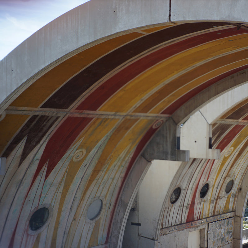 The underside of the vaults of Arcosanti